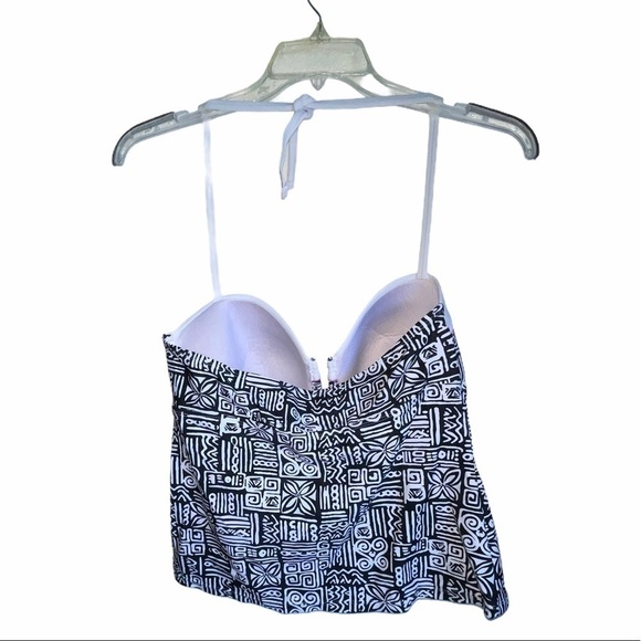 🌻 Collections by Catalina Black & White Tankini Top - Picture 3 of 10